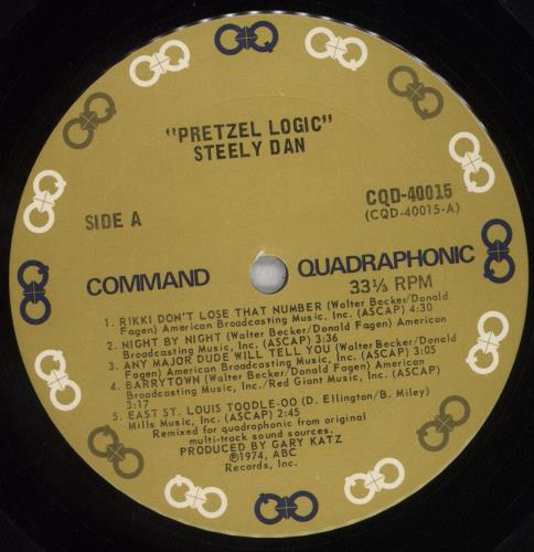 Steely Dan Pretzel Logic - Quad US vinyl LP album (LP record) (460886)